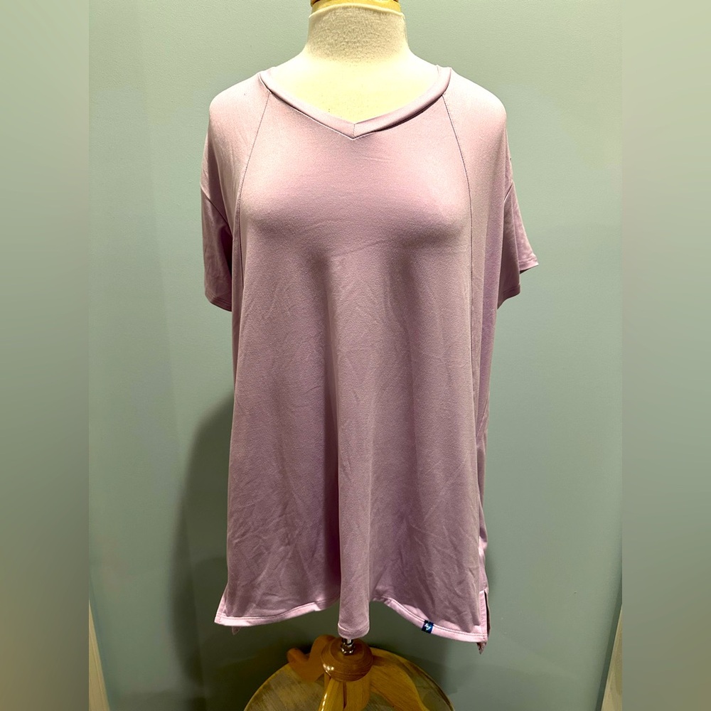 Lug Lounge high low tunic lounge top with pockets size Large